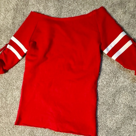 KC Chiefs 3/4 Sleeve Sweatshirt - NWOT - Picture 3 of 8